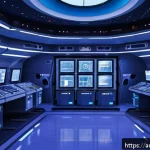 Home 19 화성 탐사와 우주 환경 보호 - A highly detailed futuristic Mars exploration scene showing advanced ultraviolet sterilization chamb...