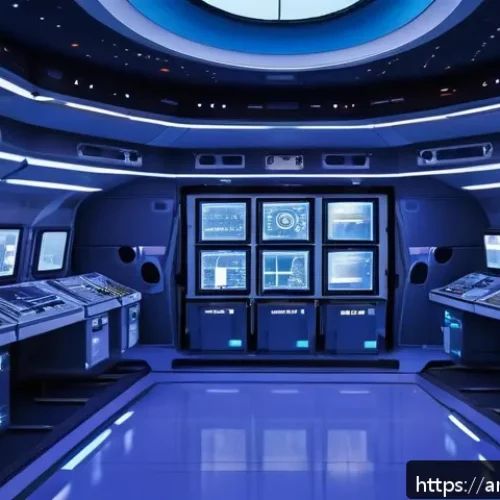 Home 31 화성 탐사와 우주 환경 보호 - A highly detailed futuristic Mars exploration scene showing advanced ultraviolet sterilization chamb...